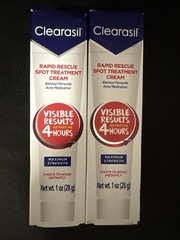2 New Clearasil Rapid Rescue Spot Treatment Cream Maximum Strength Discontinued