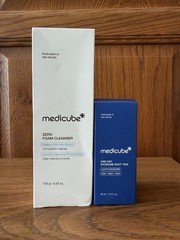 medicube Zero Foam Cleanser + One Day Exosome Shot 7500 4.23oz/1.01fl oz