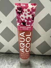 Bath & Body Works Aqua Cool Aloe Lotion Japanese Cherry Blossom 5.6 Oz New