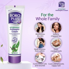 BoroPlus Ayurvedic Antiseptic Cream Provides 24hrs Moisturisation 120 ml
