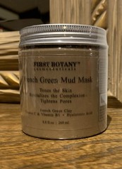 ORGANIC Purest French Green Mud Mask Deep Cleansing Vitamin C E HYALURONIC ACID