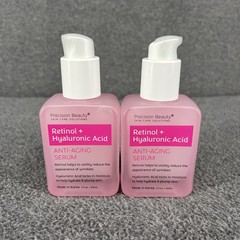 2x Precision Beauty Retinol + Hyaluronic Acid Anti-Aging Serum 2 fl oz New