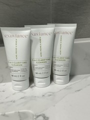 3x Exuviance 3 In 1 Clarifying Cleanser 2oz Each New Sealed