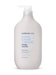 Method Body Wash Simply Nourish Coconut Rice Milk Shea Butter 28 oz