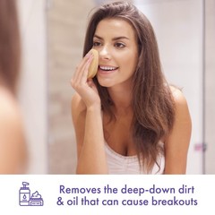 Buf-Puf Gentle Facial Sponge, Dermatologist Developed, Removes Deep Down Dirt &