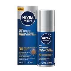 Nivea Men Daily Face Moisturizer SPF 30 Age Defense Broad Spectrum Sunscreen
