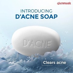 Pack of 5 X Glenmark D’Acne Soap 75 gm for acne-prone and oily skin W562