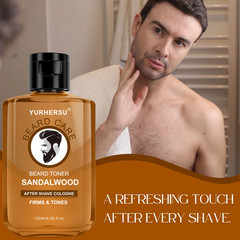 120ml Sandalwood Men Aftershave Lotion Centella Asiatica Skin Toner 1Pc