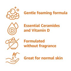 Amazon Basics Exfoliating Face Wash Cleanser, Renewing 8 Fl Oz (Pack of 1)