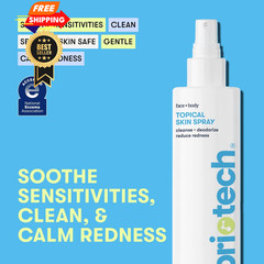BRIOTECH Topical Skin Spray, Hypochlorous Acid 8.5 Fl Oz (Pack of 1), Clear