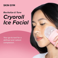 SKIN GYM Ice Roller for Face – Facial Ice Roller for Depuffing & Cooling Skin, C