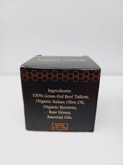 Terra Lotus Organic Beef Tallow Balm w/ Raw Honey Citrus Moisturizing Cream 2oz