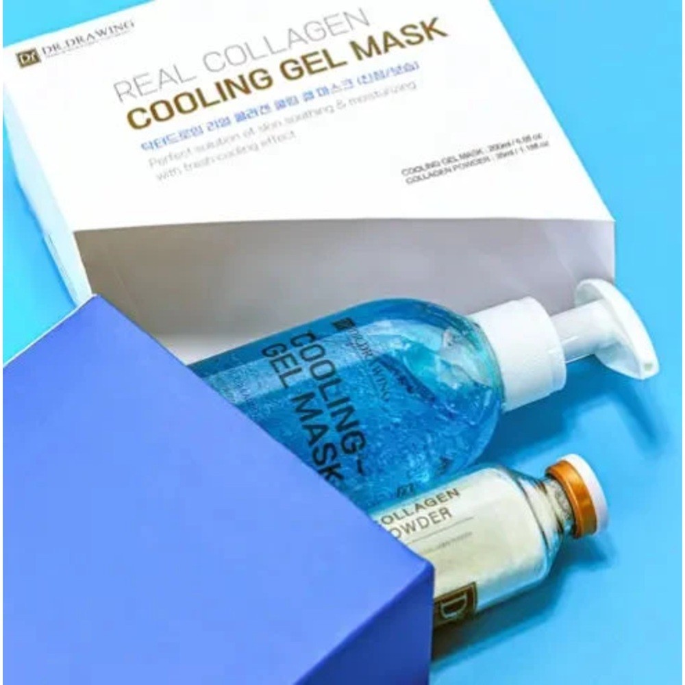 Collagen Cooling Gel Face Mask Korean Soothing Hydrating Facial Mask New