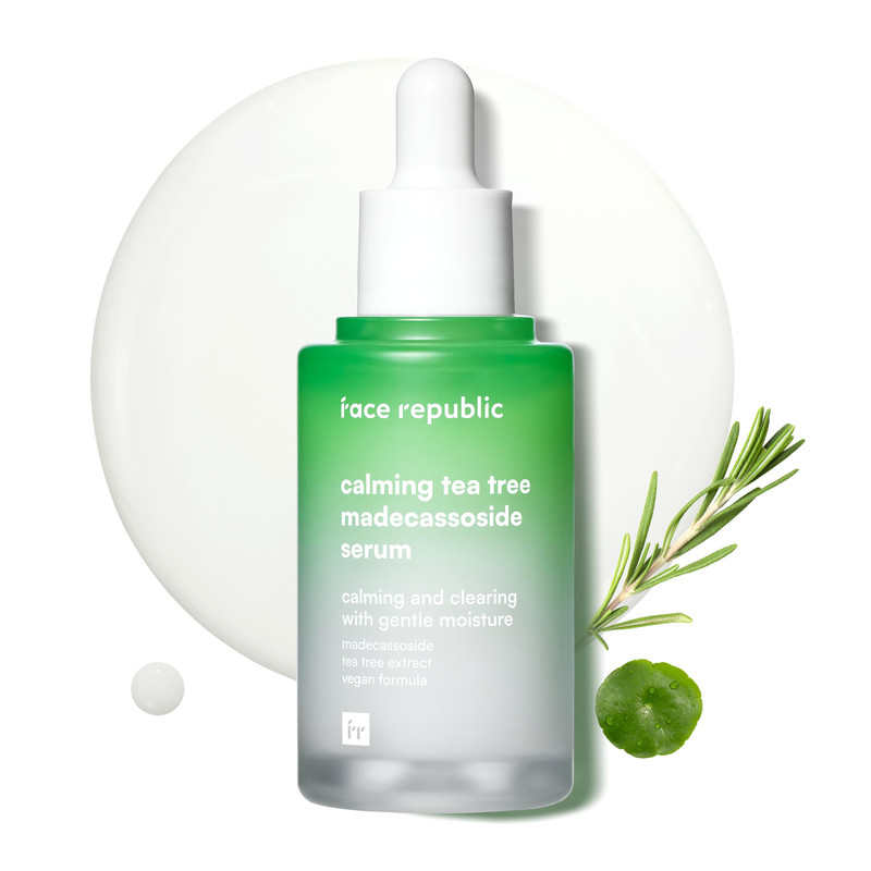 Face Republic Calming Tea Tree Madecassoside Serum 45Ml 1.52 Fl Oz Lightweight