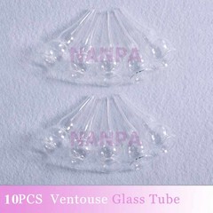 10 PCS Replacement Gourd Ventouse Glass Tube For Vacuum Spray Facial SPA Machine