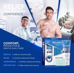 Balanitis Treatment for Men – Relieves Redness & Itching – Cream & Soap 2-Pc Kit
