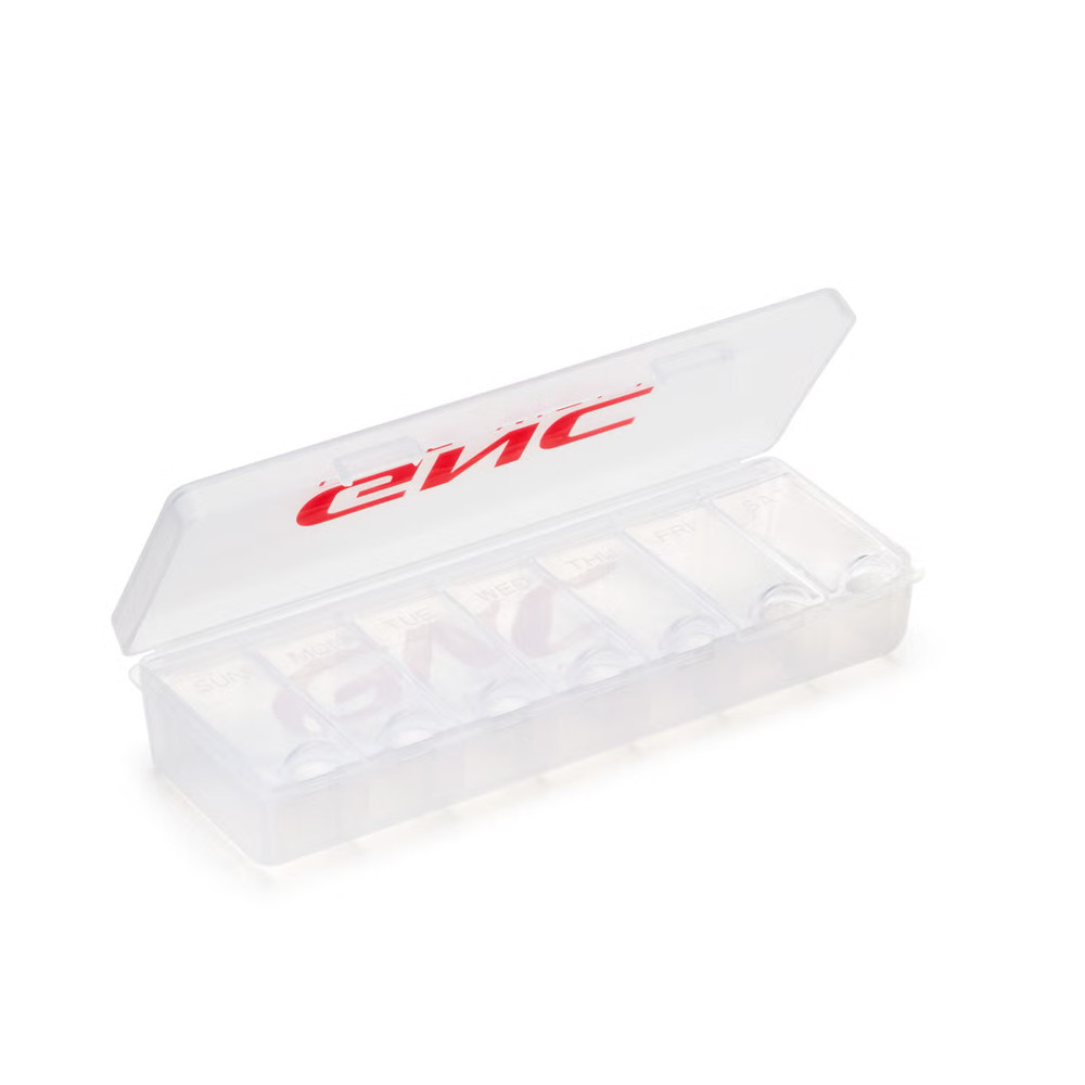 GNC Pro Performance 7 Day Pill Case Durable 12 Large Pills Tabs Rounded NEW