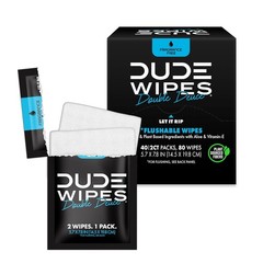 On-The-Go Unscented Travel Wipes 30 Count Individually Wrapped Extra-Large Adult