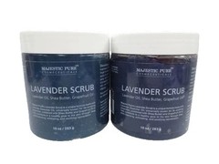 MAJESTIC PURE LAVENDER SCRUB 10 OZ NWOB LOT OF 2