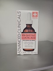 Advanced Clinicals 10% Glycolic Retexturizing Face Serum 1.75 Fl Oz (52mL)