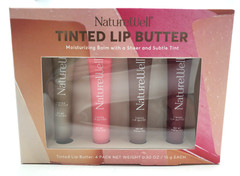 NatureWell 4 Pack Tinted Lip Butter 0.50 Oz Each