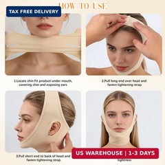 Collagen Face Sculpt Wrap, Skin-Friendly and Breathable, Reusable Face Mask for