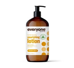 2x Everyone 2-in-1 Lotion for Hands/Body, 32 ounce (Pack of 1) Coconut and Lemon