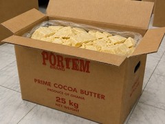 55 LBS Natural Cocoa butter, pure and organic. SATISFACTION GUARANTEED