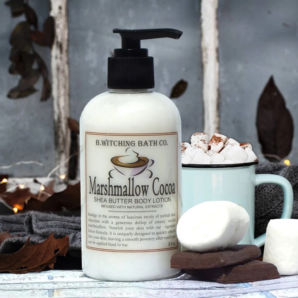 Body Lotion Marshmallow Cocoa Aloe Wonderful Aroma of Melted Dark Chocolate