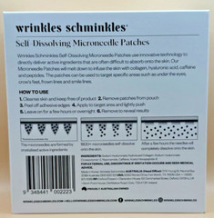 Wrinkles Schminkles Self Dissolving Microneedle Patches 8 Facial Patches Pk