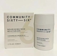 Community Sixty-Six Moisturizer Nourishing Hyaluronic Acid Shea Butter 1.7oz New