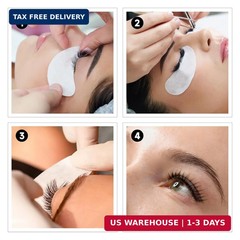 Vaincre 120 Pairs Hydrogel Under Eye Patches, Gel Eye Pads Lash Extensions, Lint