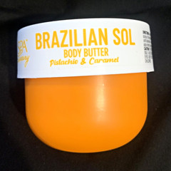 Spa Luxury Brazilian Sol Body Butter Moisturizer Pistachio & Caramel 6 oz