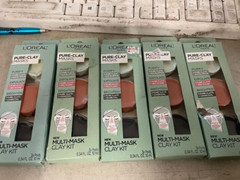5X L&rsquo;Oreal Paris Pure-Clay Masks Multi-Mask Clay Kit Purify, Exfoliate, Brighten