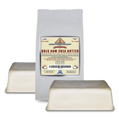 Organic Unrefined Raw AFRICAN IVORY WHITE SHEA BUTTER BLOCKS/JAR Bulk Size Grade
