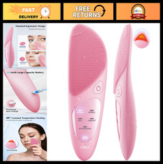 Waterproof Rechargeable Silicone Facial Cleansing Brush, 4 Modes, Exfoliator for