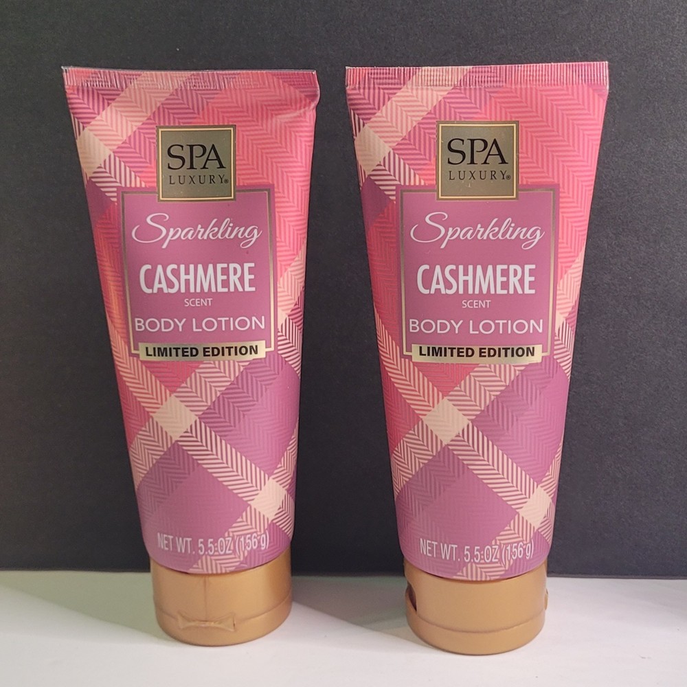 Spa Luxury Sparkling Cashmere Lotion 5.5 oz Ea 2 Pk