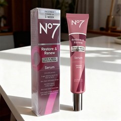 No7 & Restore Renew Multi Action Face and Neck Serum 1.69 Oz / 50M Free Shipping