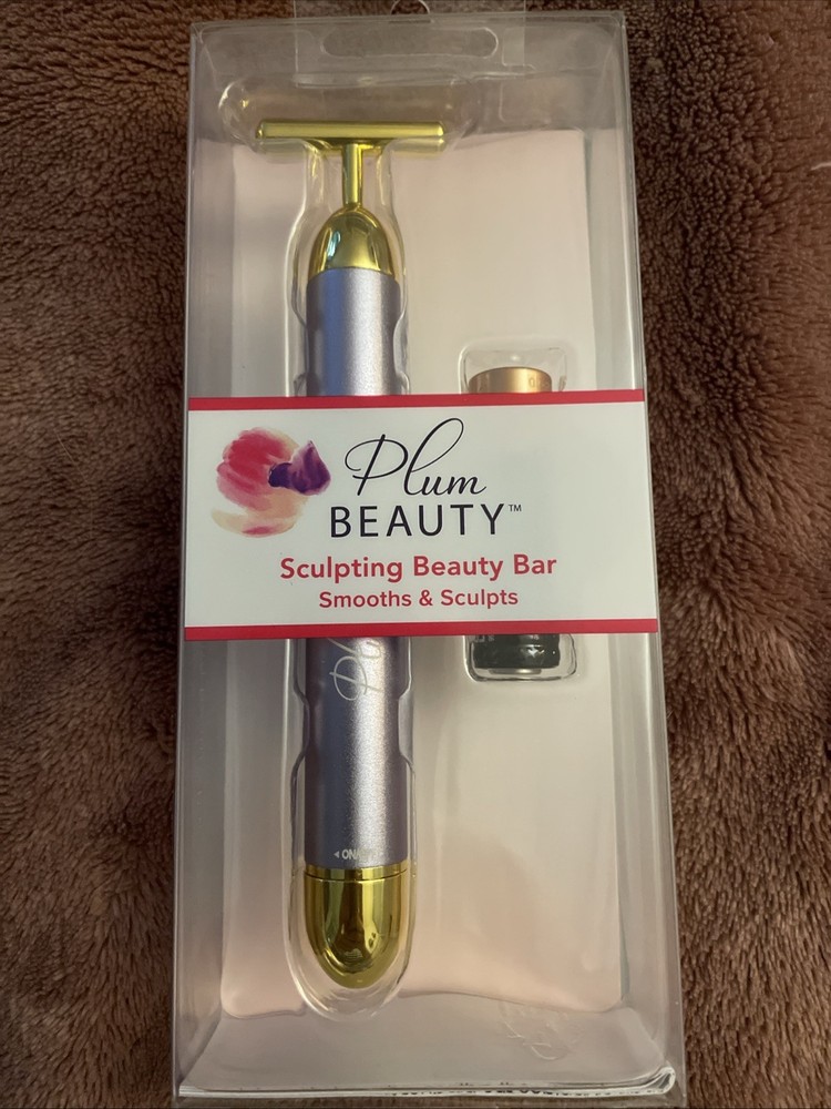 Plum Beauty PURPLE Sculpting Beauty Bar Face Massager with Battery