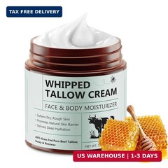 Grass Fed Beef Tallow for Skin, Frankincense Balm, Organic Whipped Beef Tallow M