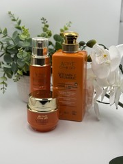 Active Caviar Drip Vitamin C + Turmeric Lotion Serum & Face Cream 3 In 1 Set