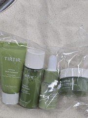 TirTir Korean Skincare & Tote, Matcha Cleanser Toner Serum Calming Cream Travel