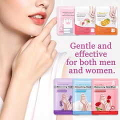 Hydrating Hand Masks, 6PCS Hand Mask Moisturizing Gloves for Men Women, Smoot…