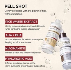 Dr. Melaxin Peel Shot Set Viral TikTok Rice Exfoliating Ampoule White + Black