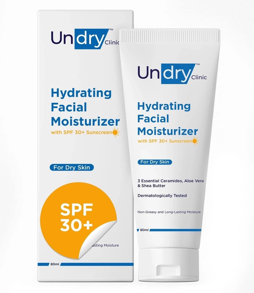 Undry Hydrating Facial Moisturizer Spf 30, 80ml