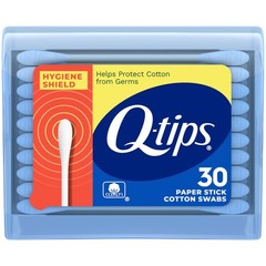 Q-Tips Cotton Swabs, Hygiene Shield Travel Size Toiletries, for 30 Count