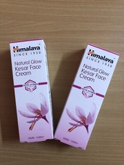 2 x Himalaya NATURAL GLOW KESAR FACE CREAM 50gm with Saffron & Alfalfa FREE SHIP