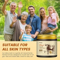 Whipped Beef Tallow and Manuka Honey Balm, Beef Tallow for Face, Unscented Sk…