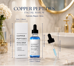 Copper Peptide Serum | Anti-Wrinkle Skin Care, Skin Elasticity, Collagen Support