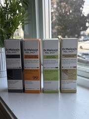 Dr. Melanin Peel Shot Exfoliating Cleanser 2.7 Oz Sealed lot of 4